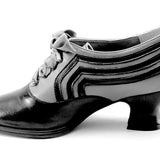 Bernadette Edwardian Oxfords Wide (Cognac/Black)