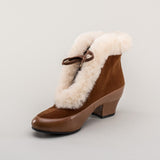 Alpen Retro Winter Booties (Brown/Ivory)