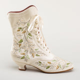 Flora Embroidered Boots (Ivory)