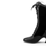 Camille Edwardian Boots (Black/Black)