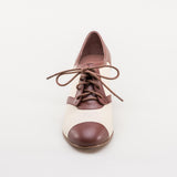 Evelyn Retro Oxfords (Tan/Brown)