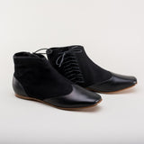 Keckley Victorian Side-Lace Boots (Black/Black)